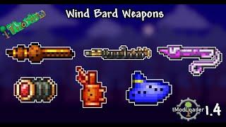 Terraria 1.4 Thorium mod Bard class all wind weapons guide