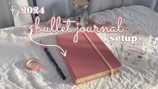 2024 bullet journal setup  starting a new journal | plan with me