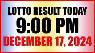 Lotto Result Today 9pm Draw December 17 2024 Swertres Ez2 Pcso