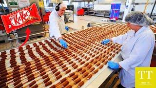 How KitKats Are Made In Factory Full Process| KitKat Bars |How It's Made Kit Kat | Food Factory