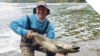 Big Salmon on the Shoreline  - Shore Fishing