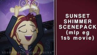 SUNSET SHIMMER SCENEPACK  — mlp eg 1st movie only!