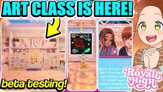 ART CLASS IS OUT NOW IN ROYALE HIGH! New CLASS UPDATE BETA!  Royale High Roblox