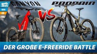 Canyon Torque:ON CF vs. Propain Ekano 2 AL – Zwei deutsche E-Freerider im Vergleich️