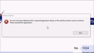 How to Fix Acrobat XI Pro Error "An error has been detected with a required application library "