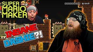 INSANE DASHIE?! - Super Mario Maker - OSHIKOROSU PLAYS DASHIE LEVELS!