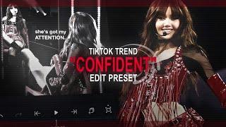 "CONFIDENT" Tiktok Trend Edit Base || Alight Motion (+Preset)