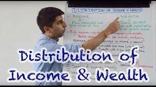 Distribution of Income and Wealth with Reasons for Income & Wealth Inequality