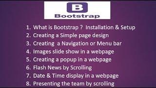 Bootstrap 4 tutorials: Download and Installation setup