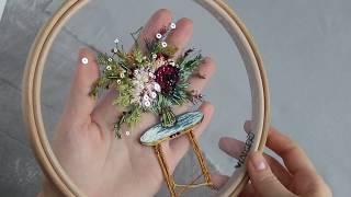 Embroidery hoop art - spring collection