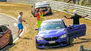 MOST DANGEROUS MOMENTS at the Nürburgring! ANGRY Drivers, BIZARRE Situations & STUPID Action!