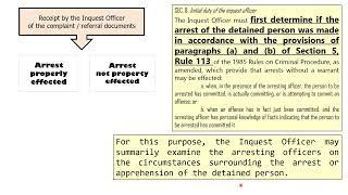 READ WITH ME: Rules of Criminal Procedure - Rule 112  (Section 6)