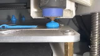 3D printer test flow - macro shot