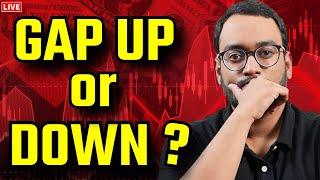 NIFTY GAP UP or DOWN ? | Nifty Prediction | Crypto Bitcoin Prediction | Investographer