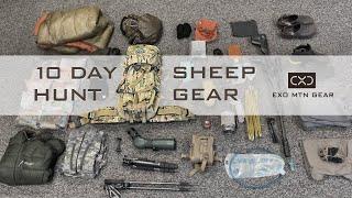 10-Day Backpack Sheep Hunting Gear List — What's In My Pack? by Steve Speck