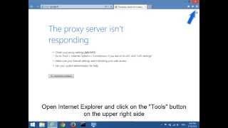 The proxy server isn't responding. (Solution N°1)