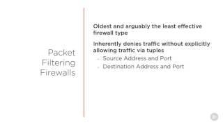 CISSP - Communications and Network Security Packet Filtering Firewalls