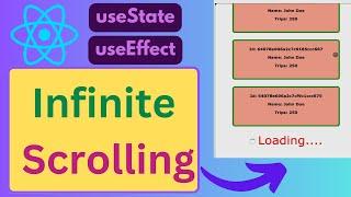 How to implement infinite scrolling in React | using useEffect and useState | EASIEST way