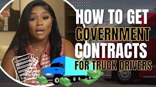 How Get Into Government Contracts As a Truck Driver in 2023 #trucking #cdl #truckdriver