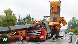 Tragic! Dangerous Biggest Truck Crashes Filmed Seconds Before Disaster That'll Freak You Out!