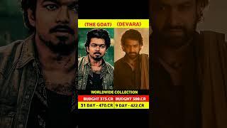 Devara Box office collection 9th Day | Devara vs The Goat 31th Day Collection comparison