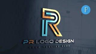 P R Logo Design On Android Phone - P R Logo In Pixellab~@Edits009