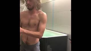 Tsitsipas and Rune ice bath