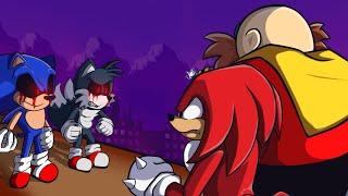 Sonic.exe: The Spirits of Hell Round 1 - Knuckles and Eggman DUO Ending and Extras! #7 [Revisit]