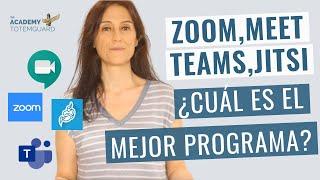 Zoom, Jitsi, Google Meet y Teams ¿Cuál es el MEJOR PROGRAMA de videoconferencia?