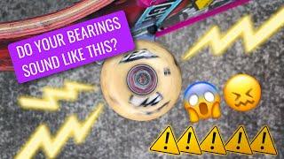 Do Your Skateboard Bearings Sound Like This...?! 