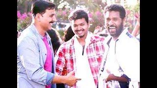 Vijay dance with akshay kumar and prabhudeva from Hindi movie " rowdy rathore"