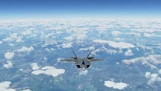 F22 Raptor test flight over Romania