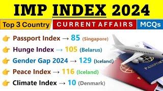 INDEX 2024 Current Affairs | Important Index 2024 | Current Affairs 2024 | Indologus CA 2024 | SSC 0