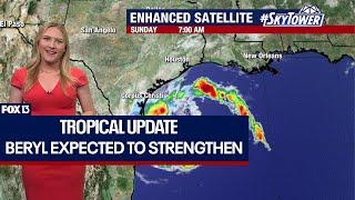 Tropical Storm Beryl expected to become hurricane