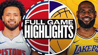 PISTONS at LAKERS | FULL GAME HIGHLIGHTS | December 23, 2024