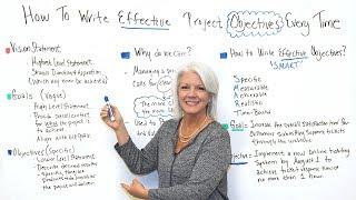 How to Write Effective Project Objectives Every Time - Project Management Training