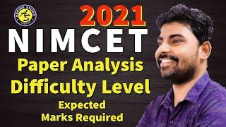 NIMCET 2021 Exam Analysis - Difficulty Level of Exam and Expected Marks Required