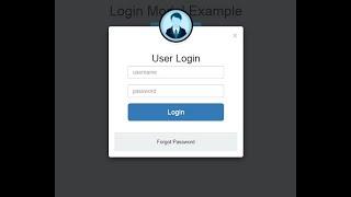 Using Bootstrap Modal Create Login Form !! How To Create Login Page Using Bootstrap Modal !!