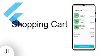 Shopping cart app UI - Flutter Tutorial