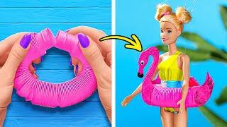 Summer Barbie Doll Makeovers ️ Trendy Doll Crafts & Hacks