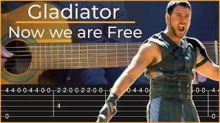 Gladiator - Now we are Free (Simple Guitar Tab)