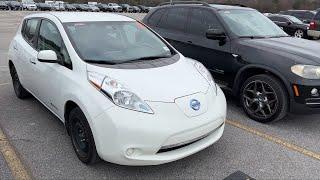 2015 Nissan Leaf 110k miles POV Test Drive Walkaround not bad really SOLD $4100