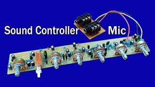 How to make 12VDC Transistors Volume Controller with Mic Circuit at home