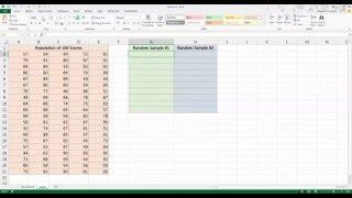 How To... Create a Random Data Sample in Excel 2013