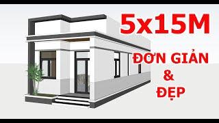 Gợi Ý Chi Tiết Mẫu Nhà Cấp 4 5x15M Đơn Giản Mà Đẹp | Kiến Trúc Nhà Việt