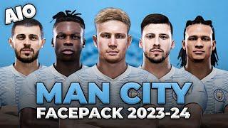 Manchester City Facepack Season 2023/24 | Sider and Cpk | Football Life 2023 and PES 2021