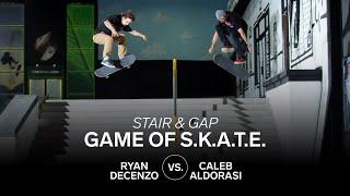 Stair and Gap Game of S.K.A.T.E. | Ryan Decenzo Vs. Caleb Aldorasi