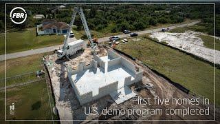 First five homes in U.S. Demonstration Program Completed | FBR