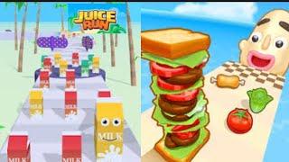 Sandwich Runner| Juice Run | All Levels Gameplay Walkthrough|Android/iOS |potatar #gaming #trending