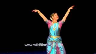 Irina Kushelevich from Lithuania performs Indian classical Bharatnatyam